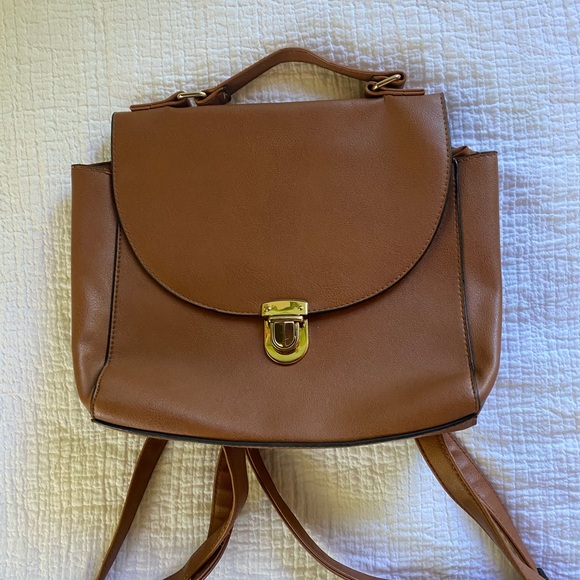 Anthropologie Handbags - Mini brown backpack